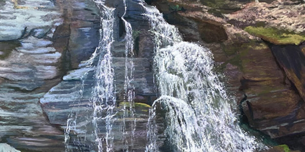 Painting Waterfalls & Moving Water in Soft Pastel (11/1 & 11/2, 10AM-4PM)